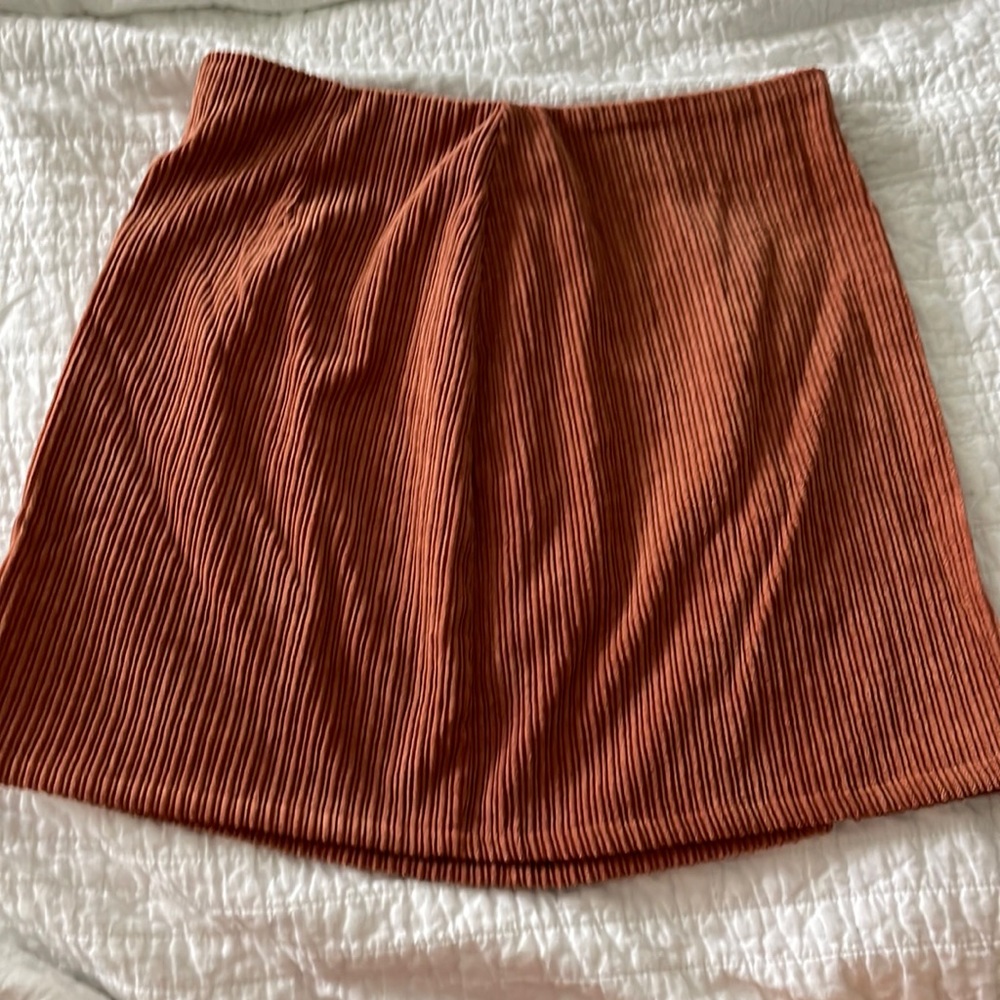 Corduroy mini skirt